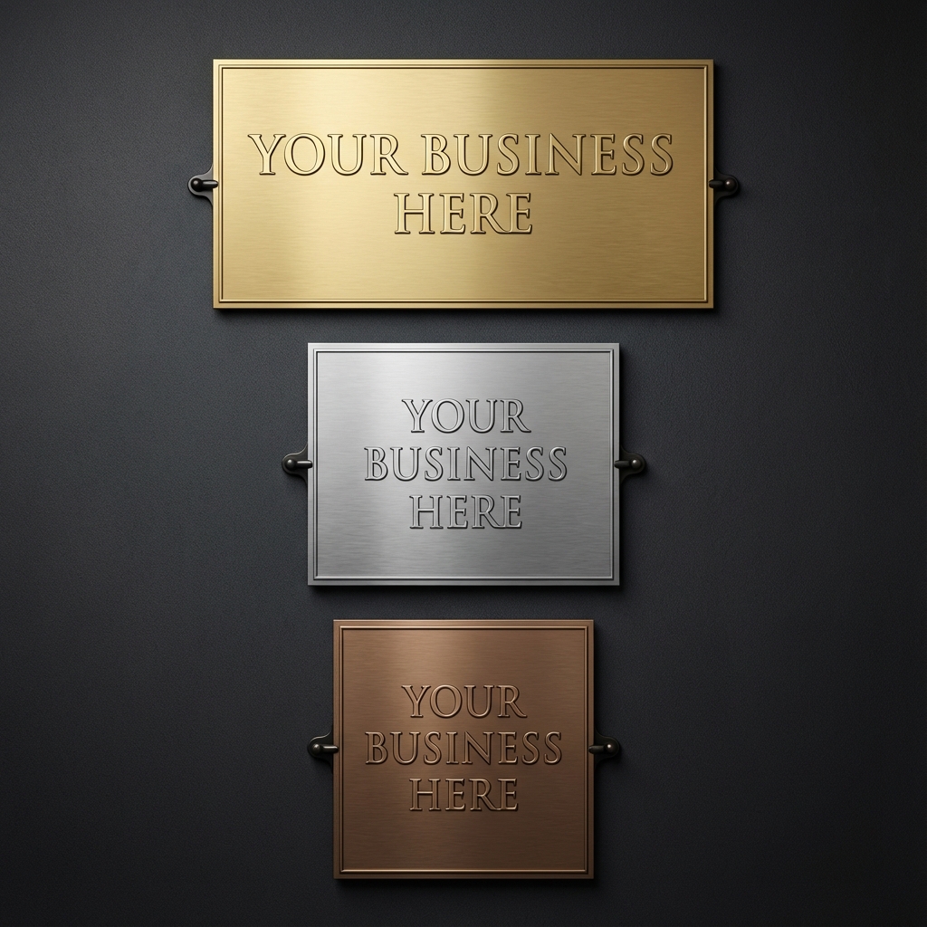 Sponsorship Plaques: Gold, Silver, and Bronze options